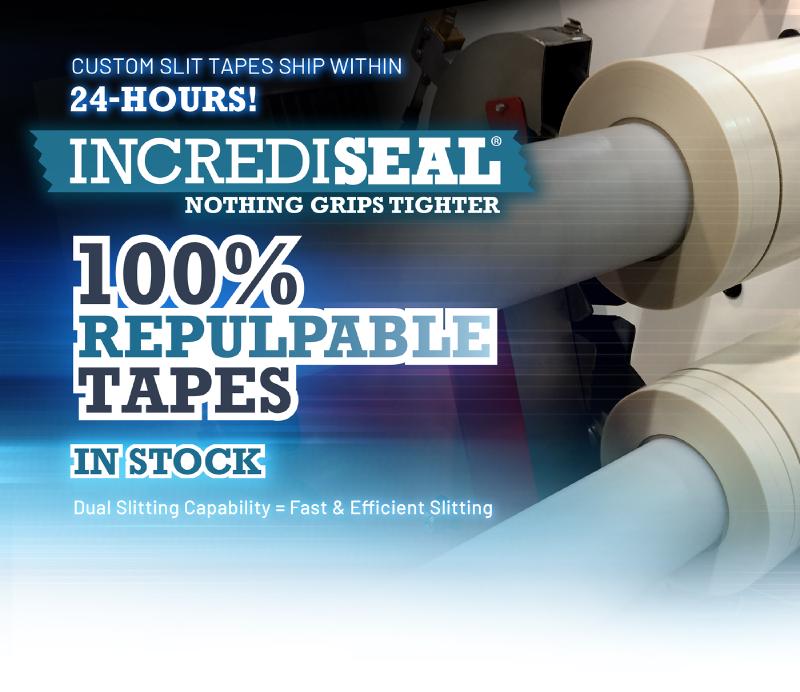 IncrediSeal® Doublesided Repulpable Tapes Strongest tapes